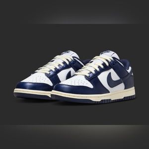 Rare Nike! Midnight Navy & White Dunk Low - BRAND NEW IN BOX